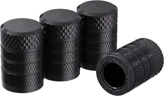 Main image of 4pcs Tire Valve Stem Caps Anodized Aluminum Corrosion Resistant Covers Car Bike