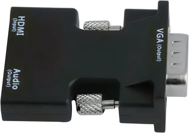 Alt view image 4 of 7 - HDMI Female to VGA Male Converter with Audio Adapter Support 1080P Signal Output