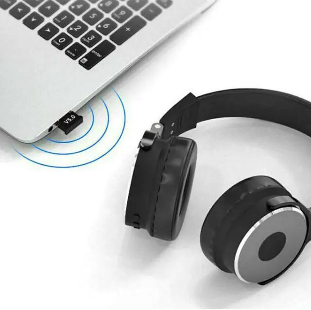Alt view image 5 of 5 - USB Bluetooth 5.0 Adapter Dongle for PC Audio Speaker Headset Keyboard Mouse