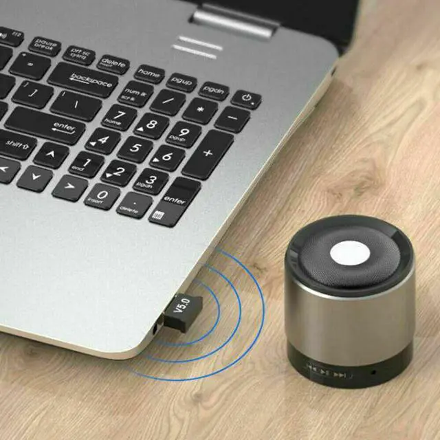 Alt view image 2 of 5 - USB Bluetooth 5.0 Adapter Dongle for PC Audio Speaker Headset Keyboard Mouse
