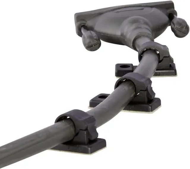 Alt view image 3 of 5 - 25pcs JacobsParts V3 Adhesive Cable Management Clips, 0.3 Inch Fixed Clamp with Optional Screw Mount (Small)