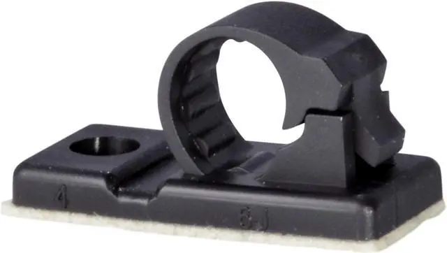 Alt view image 2 of 5 - 25pcs JacobsParts V3 Adhesive Cable Management Clips, 0.3 Inch Fixed Clamp with Optional Screw Mount (Small)