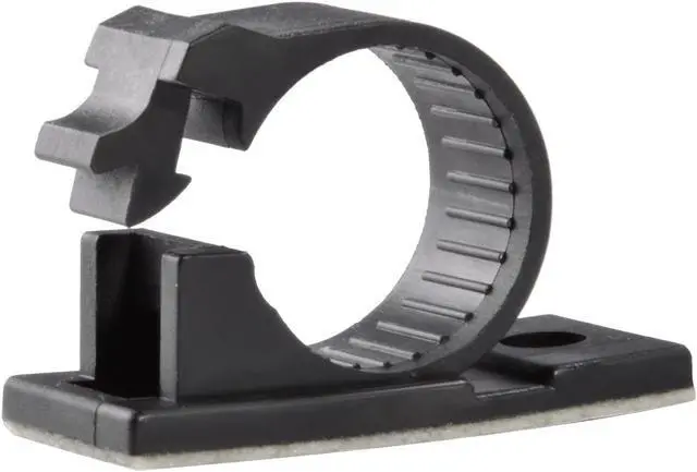Main image of 25pcs JacobsParts V3 Adhesive Cable Management Clips, 0.7 Inch Fixed Clamp with Optional Screw Mount (Large)