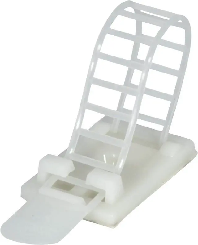 Main image of Reusable Adhesive Cable Management Straps Cord Clips, Heavy Duty 25PK (White)
