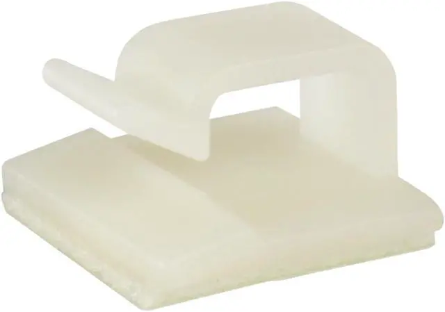 Main image of 25pcs Simple Adhesive Cable Routing Clip for Cord Management, Medium