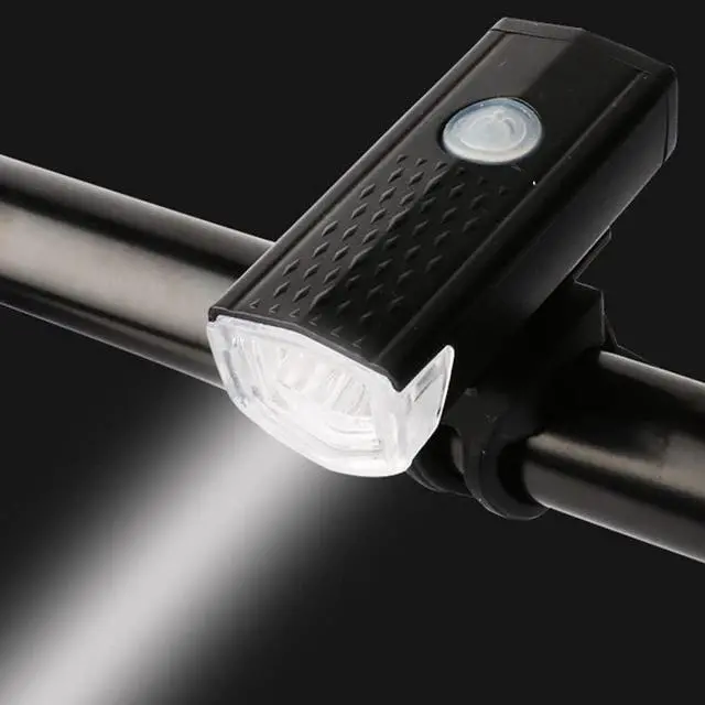 Alt view image 2 of 7 - LED Bike Light Combo USB Rechargeable Headlight Rear Taillight Set Bicycle Lamp