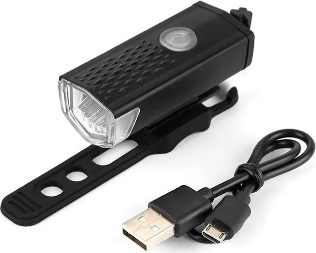 Alt view image 6 of 7 - LED Bike Light Combo USB Rechargeable Headlight Rear Taillight Set Bicycle Lamp