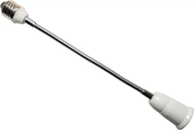 Alt view image 2 of 2 - 12-Inch Light Bulb Extension Flexible Gooseneck Standard Medium Base E26 LED CFL