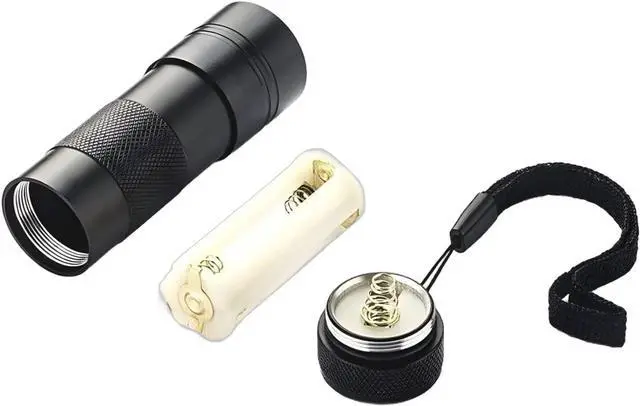Alt view image 6 of 7 - JacobsParts UV Flashlight Black Light, Handheld Inspection Blacklight 12 Led 395nm Mini Light Torch for Dog Pet Urine Stains, Bed Bugs Detector and Scorpions