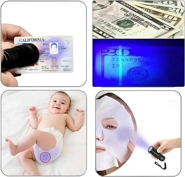 Alt view image 4 of 7 - JacobsParts UV Flashlight Black Light, Handheld Inspection Blacklight 12 Led 395nm Mini Light Torch for Dog Pet Urine Stains, Bed Bugs Detector and Scorpions