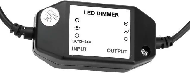Alt view image 7 of 7 - Inline Manual Dimmer Switch for LED Strip Light, Black