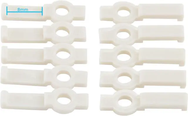 Alt view image 2 of 2 - (50-pack) Mounting Bracket Clips for 5mm/8mm LED Strip Light 3014 3020 3528