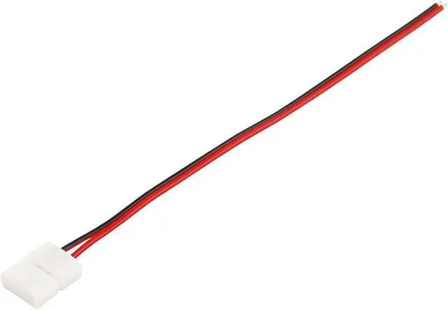 Alt view image 2 of 3 - 8mm Solderless 2-Wire Connector Clip for 3528 LED Strip Light Power (10-Pack)