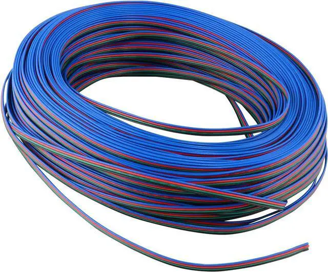 Main image of RGB Extension Cable Wire Cord for RGB LED Light Strips 3528 5050,100 m