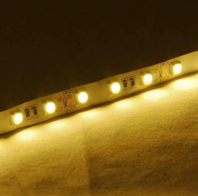 Alt view image 2 of 5 - ABI 300 LED Strip Light Kit w/ Power Supply 5M High Brightness 5050 Warm White
