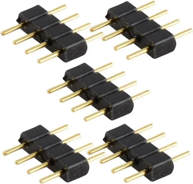 Alt view image 2 of 2 - ABI 4 Pin Connectors Male for LED Color Changing RGB Light Strip (10pcs)