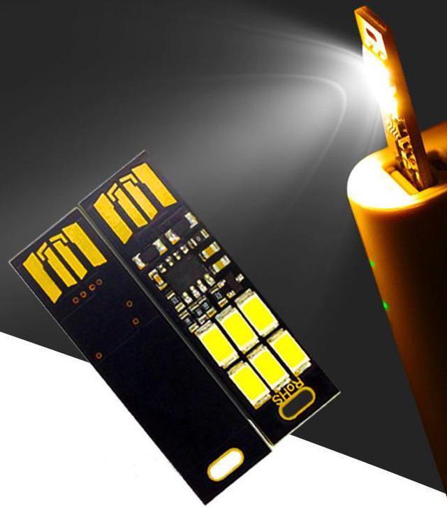 Main image of 5pcs 6-LED USB Portable Keychain Lamp with Touch Dimming 1W Daylight White 6000K