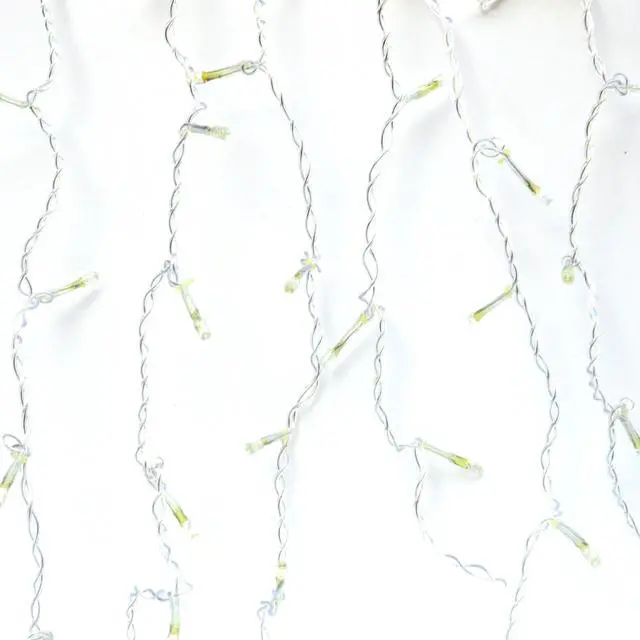 Alt view image 4 of 6 - Icicle Curtain 200 LED String Fairy Christmas Lights Outdoor Daylight White Xmas
