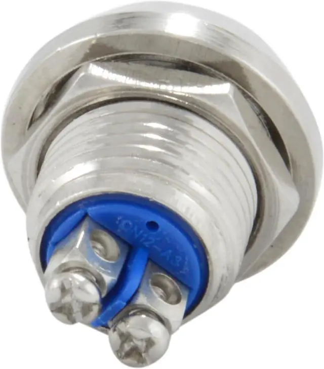 Alt view image 4 of 4 - JacobsParts 12mm Stainless Steel Momentary Push Button Switch