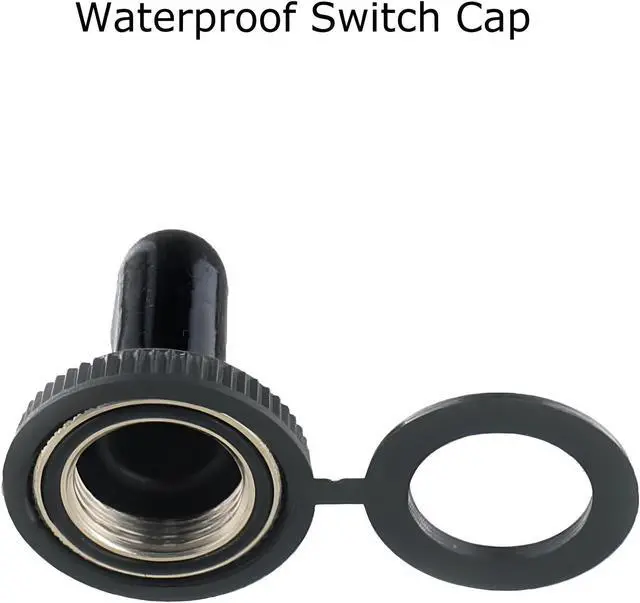 Alt view image 6 of 7 - Toggle SWITCH ON/OFF Heavy Duty 15A 125V SPST 2 Terminal Car Boat Waterproof ORG