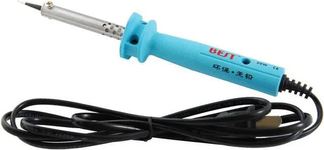 Alt view image 2 of 3 - 30W Precision Tip Soldering Iron w/ 2x 0.8mm Rosin Core Solder Wire (12.5g/ea)