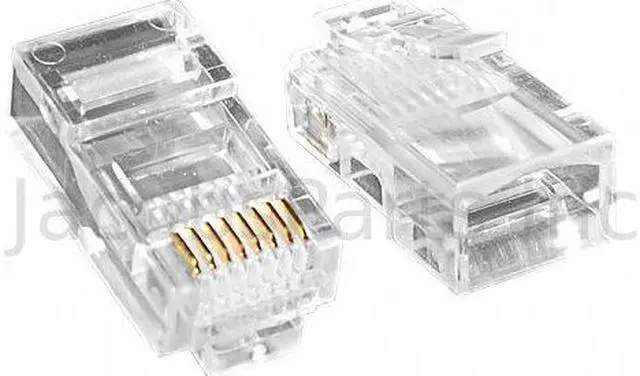 Alt view image 4 of 4 - Cable Crimper Tool & 100 Connectors for CAT5 CAT5e RJ45 Network Cable