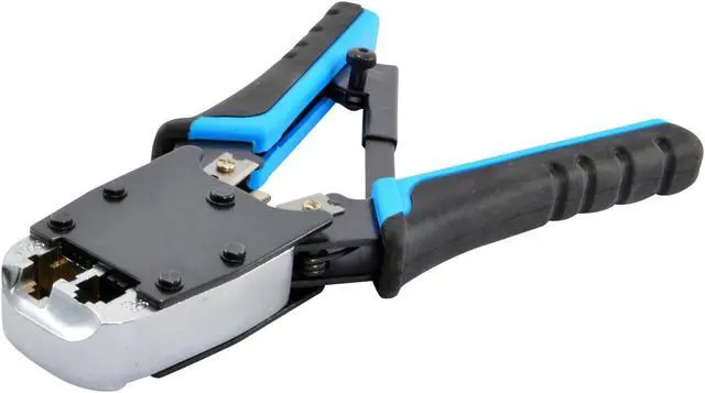 Alt view image 2 of 4 - Cable Crimper Tool & 100 Connectors for CAT5 CAT5e RJ45 Network Cable