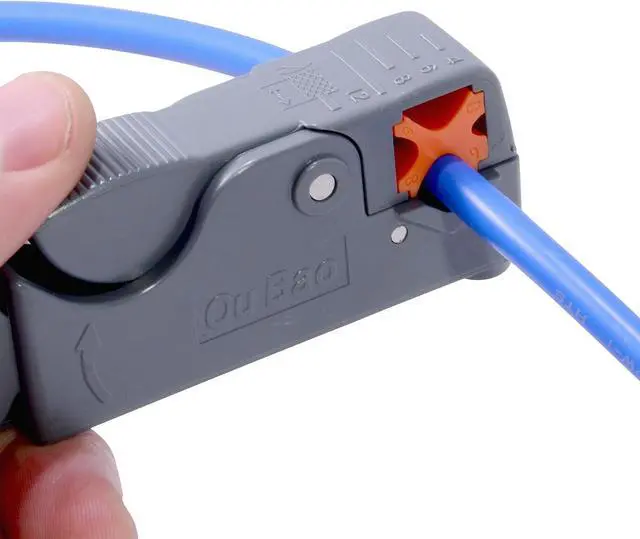 Alt view image 3 of 3 - JacobsParts Universal Coaxial Cable Stripping Rotary Hand Tool for RG58, RG59, RG6, RG62, CAT5, and More