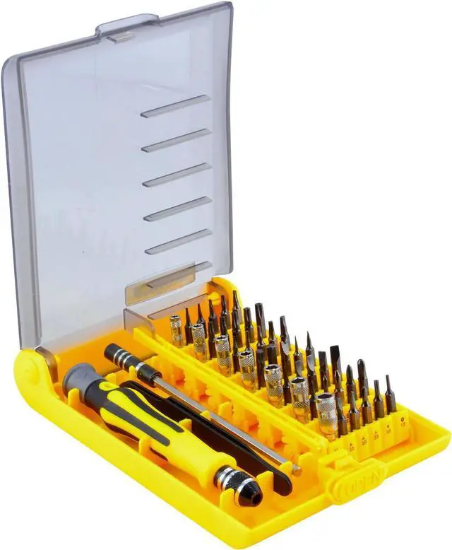 Alt view image 4 of 6 - 45pc Security Bit Set Torx Star Tamperproof Hex Triwing Precision Tool Kit