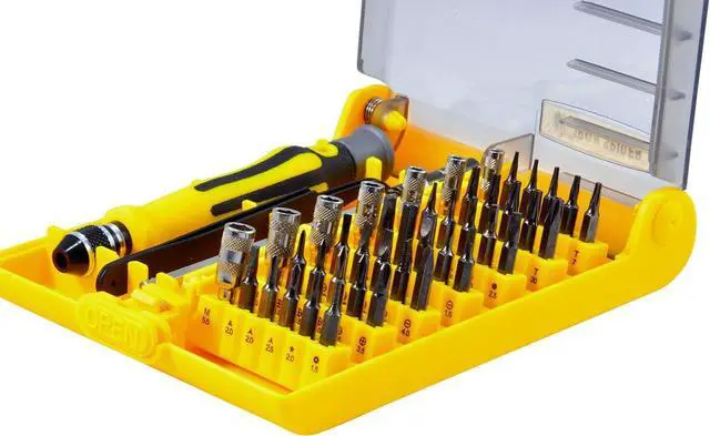 Alt view image 6 of 6 - 45pc Security Bit Set Torx Star Tamperproof Hex Triwing Precision Tool Kit