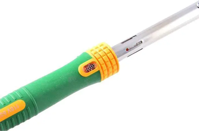 Alt view image 2 of 7 - Delcast 60W Soldering Tool Kit with Weighted Solder Iron Holder Stand & Solder (6-Piece)