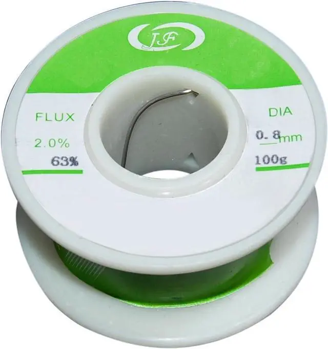 Main image of JacobsParts Rosin Core Solder 63/37 Leaded Electronics Solder, 0.8mm (100g)