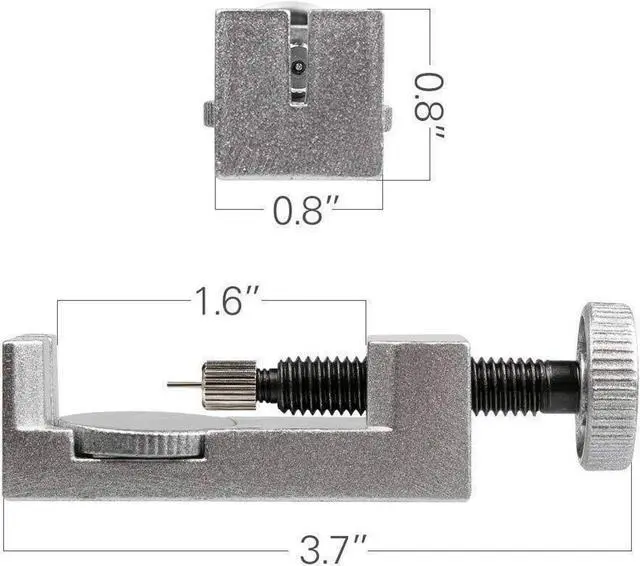 Alt view image 6 of 6 - Watch Repair Tool Kit with Spring Bar Tool - to Adjust, Remove and Replace Watch Bands, Watch Straps and Watch Pins, Includes 6 Interchangeable Tips and 4 Extra Pins