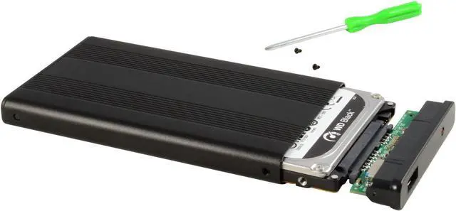 Alt view image 3 of 5 - USB 3.0 2.5" SATA Hard Drive External Enclosure HDD Case Durable Aluminum