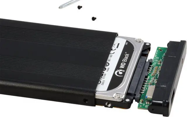 Alt view image 4 of 5 - USB 3.0 2.5" SATA Hard Drive External Enclosure HDD Case Durable Aluminum