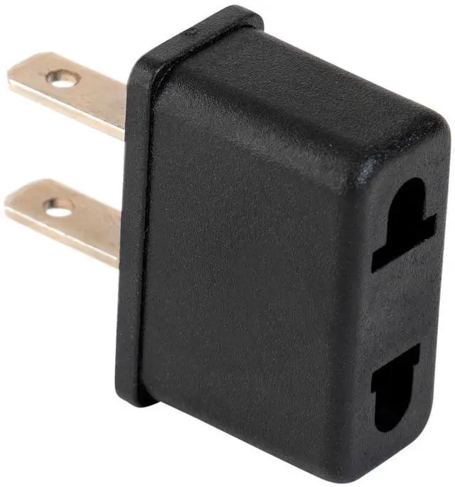 Main image of EU Euro Europe to US USA Power Jack Wall Plug Converter Travel Adapter Adaptor