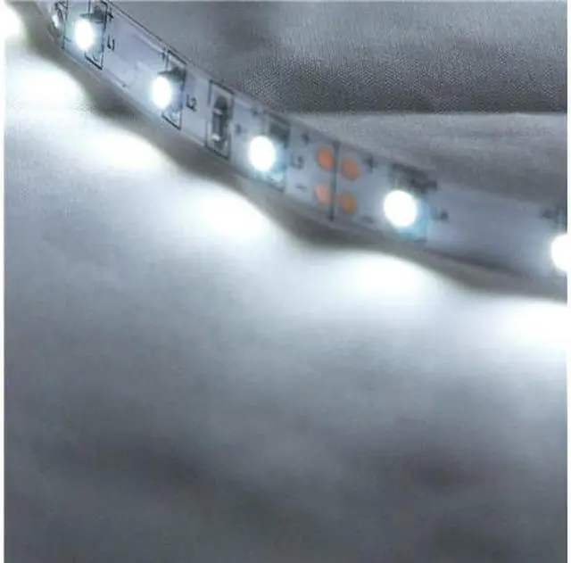 Alt view image 2 of 5 - ABI 300 LED Strip Light Kit w/ Power Supply, 5M, Cool White 6000K, SMD 5050, 12V