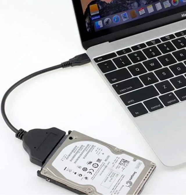 Alt view image 2 of 5 - JacobsParts USB 3.1 Type C to SATA III SSD HDD 2.5" Hard Drive Adapter Cable, Supports UASP