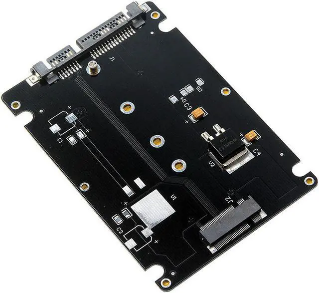 Alt view image 5 of 6 - JacobsParts M.2 NGFF SSD to 2.5" SATA III Enclosure 7mm Drive Adapter 2242 2260 2280