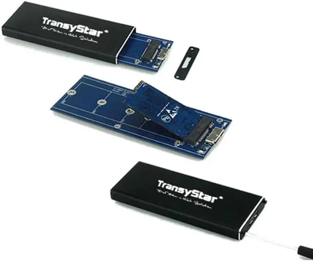 Alt view image 5 of 6 - JacobsParts M.2 NGFF SATA SSD to USB 3.0 Portable External Drive Enclosure Case with UASP