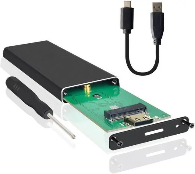 Main image of JacobsParts M.2 NGFF SATA SSD to USB 3.1 Type C External Drive Enclosure Case with UASP