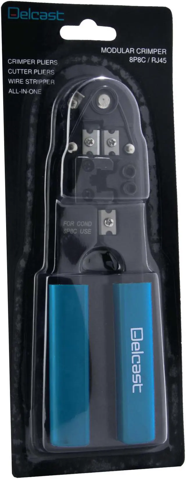 Alt view image 3 of 3 - Delcast CP-8A RJ-45 Crimping Pliers, Crimp, Cut and Strip Tool