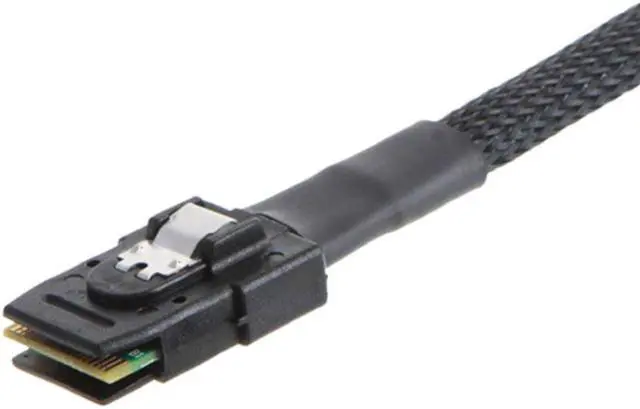 Alt view image 2 of 3 - JacobsParts Mini SAS to 4-SATA SFF-8087 Multi-Lane Forward Breakout Internal Cable, 1.6 Feet