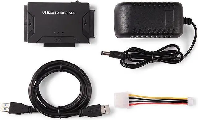Alt view image 2 of 2 - JacobsParts USB 3.0 to SATA/IDE Adapter for 2.5" & 3.5" HDD SSD Hard Drive with Power Supply
