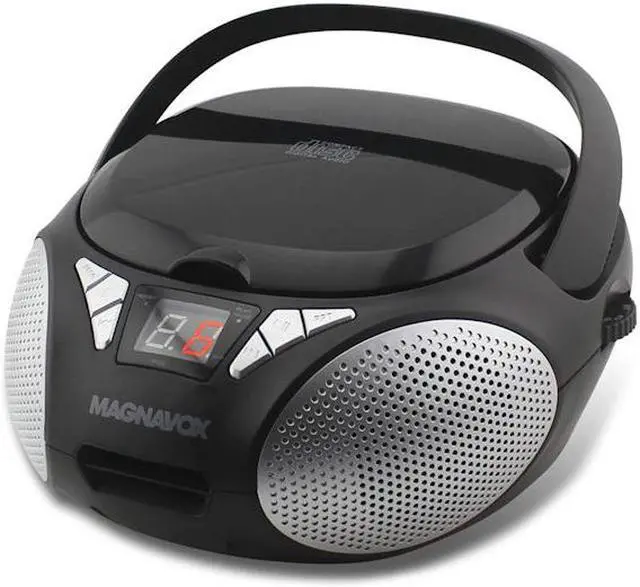 Alt view image 15 of 18 - Magnavox CD Boombox with AM/FM Stereo Radio in Black (MD6924)