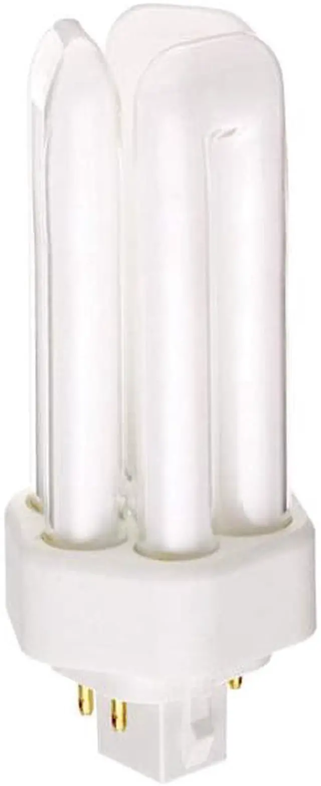 Alt view image 4 of 5 - Satco S8341 18W Triple Tube 4-Pin GX24Q-2 Plug-In base 2700K fluorescent bulb