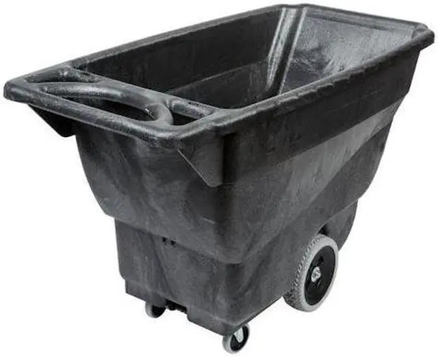 Alt view image 3 of 10 - RUBBERMAID FG9T1300BLA 1/2 cu. yd. 450 lb. Tilt Truck