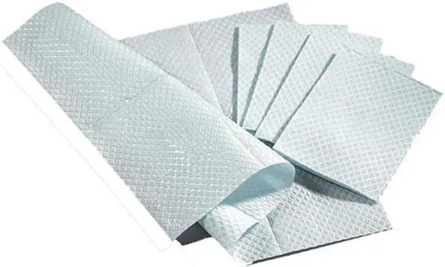 Alt view image 5 of 7 - Medline NON24356W 2-Ply Tissue/Poly Professional Towels,White Case Of 500 EA