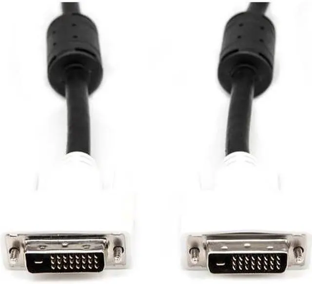 Alt view image 2 of 14 - Rocstor Premium 10ft DVI-D Dual Link Monitor Extension Cable M/F, White/Black