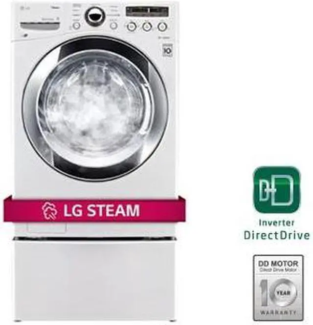 Alt view image 6 of 6 - Lg  WM3250HWA:  4.0  cu.  ft.  Ultra  Large  Capacity  SteamWasher  with  ColdWash